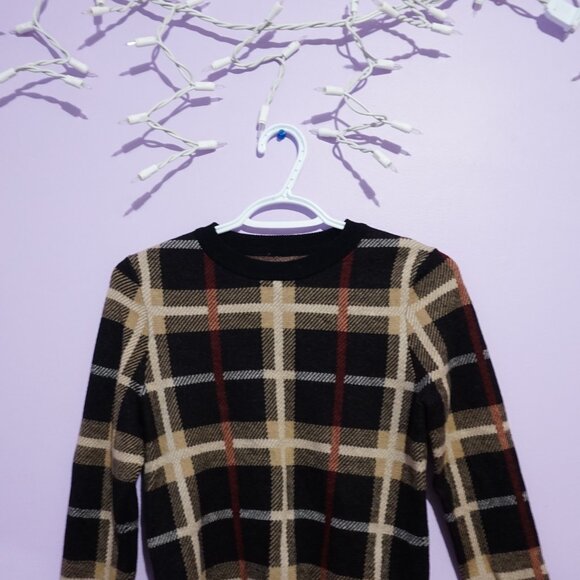 black pattern sweater / unknown - Picture 2 of 5